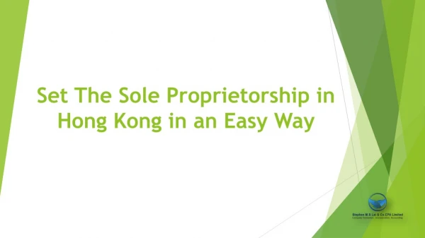 Set The Sole Proprietorship in Hong Kong in an Easy Way
