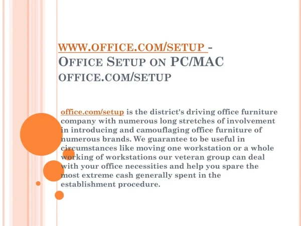 www office com setup office setup on pc mac office com setup