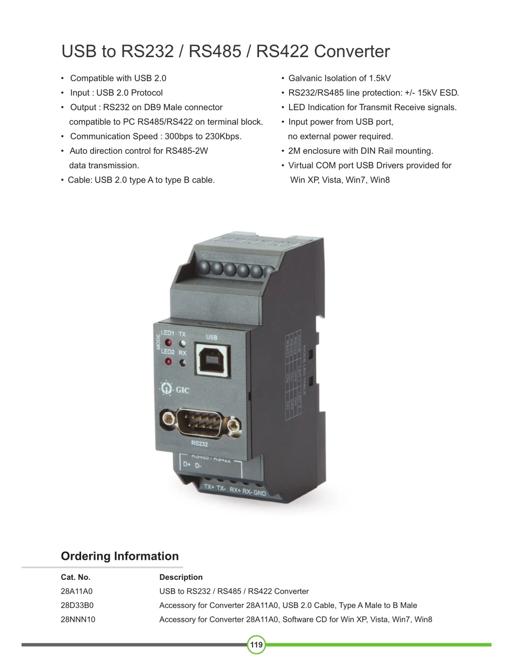 usb to rs232 rs485 rs422 converter