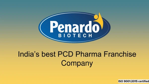 PCD Pharma Franchise Company - Penardo Biotech
