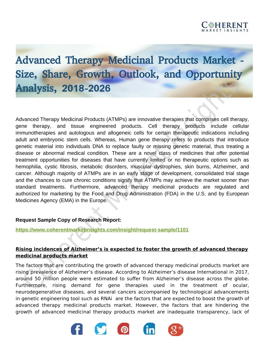 advanced therapy medicinal products market