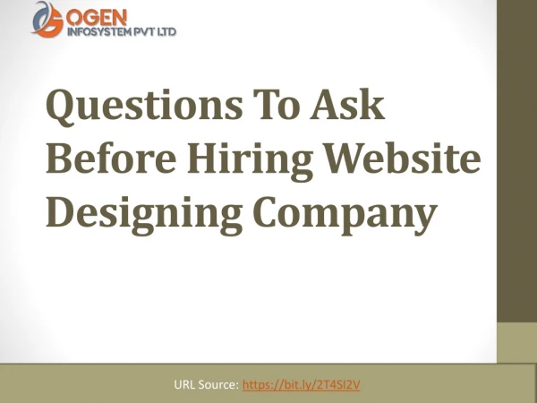 Questions To Ask Before Hiring Website Designing Company