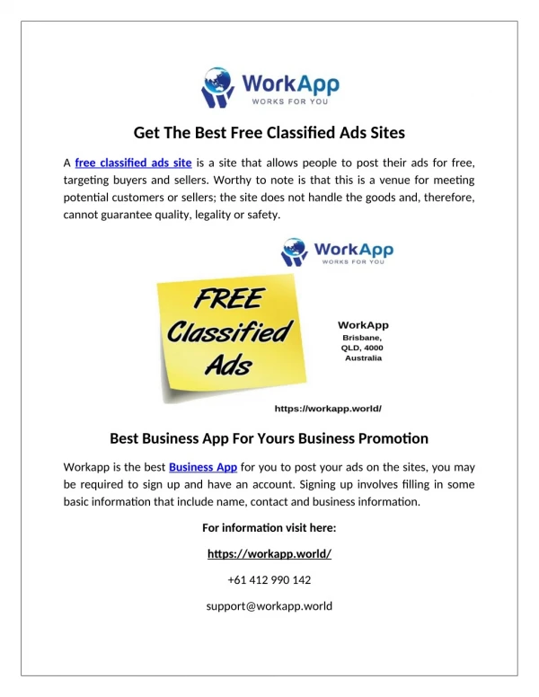 get the best free classified ads sites