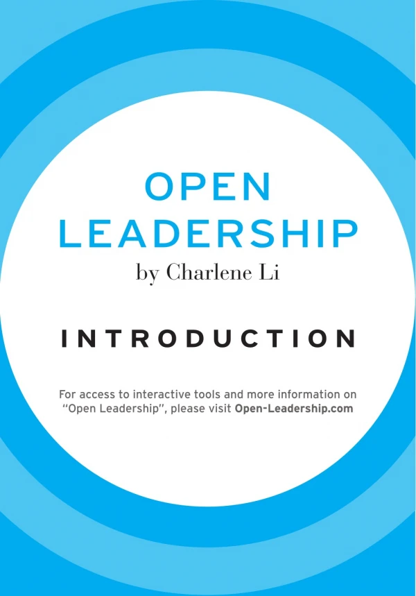 Open Leadership Introduction