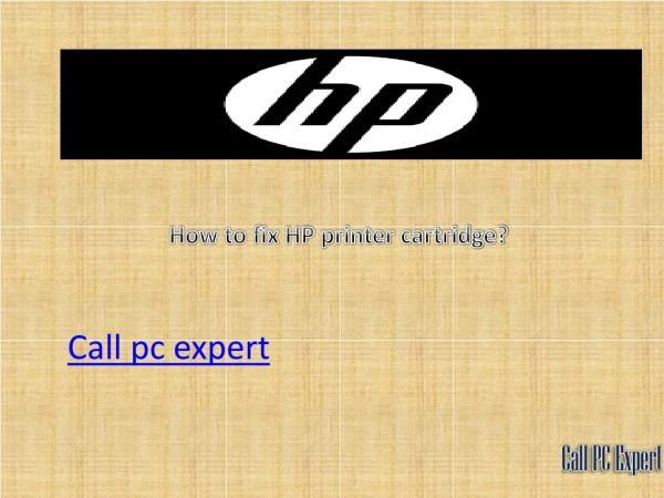 how to fix hp printer cartridge?