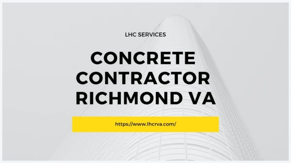 Concrete Contractor Richmond VA