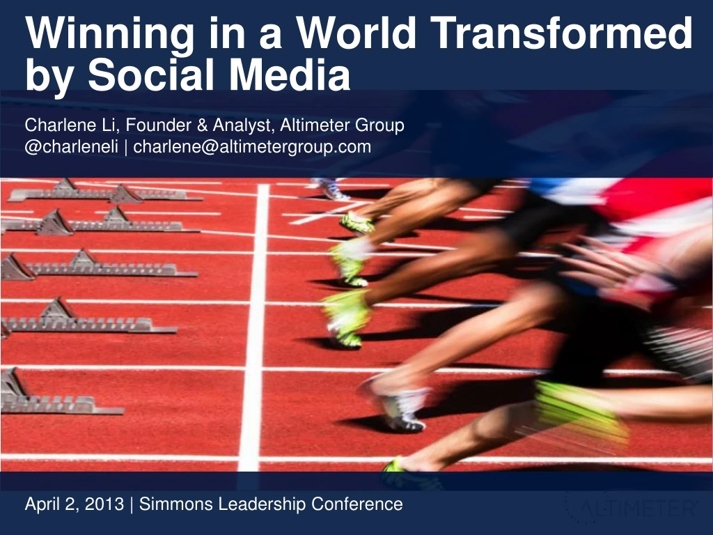 winning in a world transformed by social media
