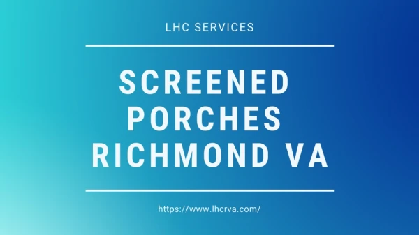 LHC Services - Screened Porches