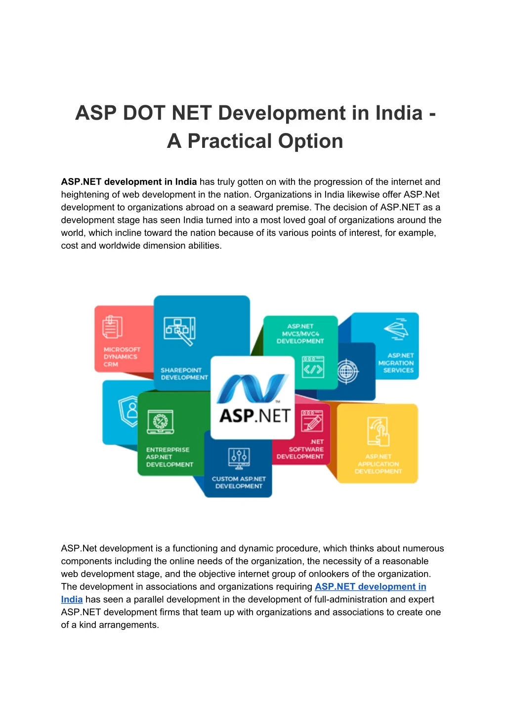 asp dot net development in india a practical