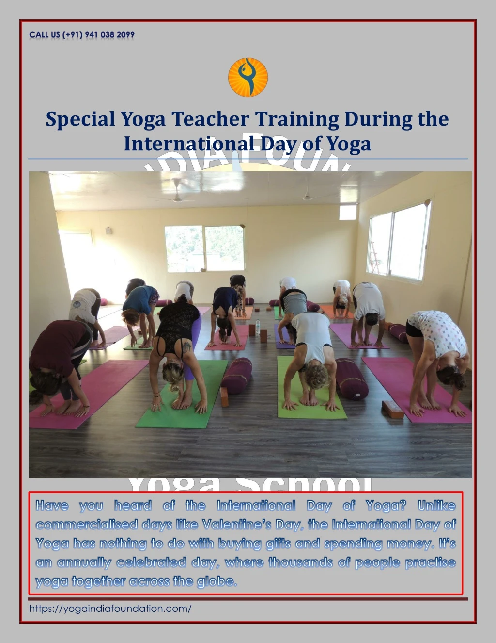special yoga teacher training during