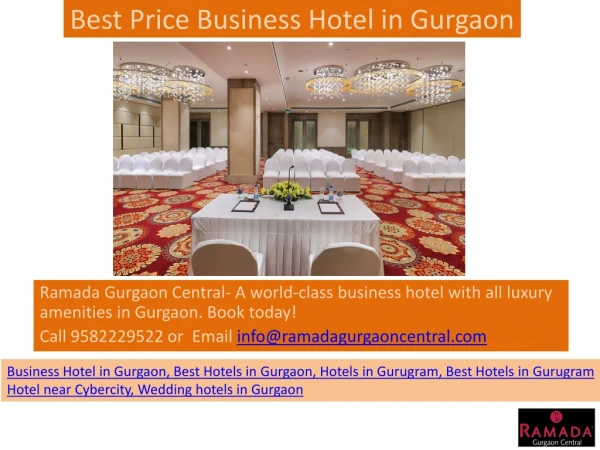 Best Price Business Hotel in Gurgaon