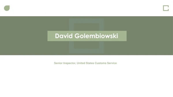 David Golembiowski - Worked At Port Authority as a Police Officer