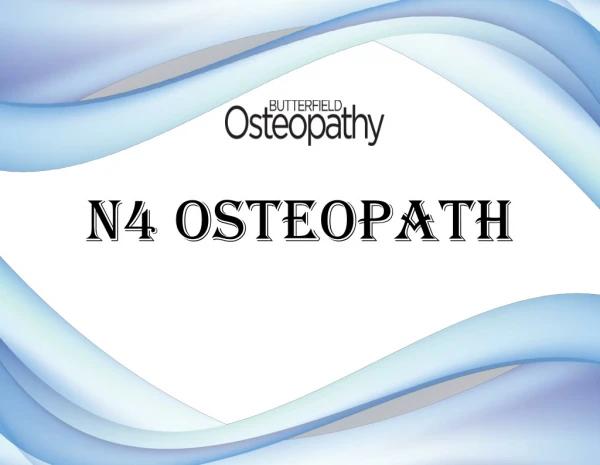 Osteopath in N4 |Butterfield Osteopathy |London - Stoke Newington
