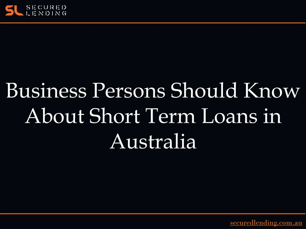 business persons should know about short term