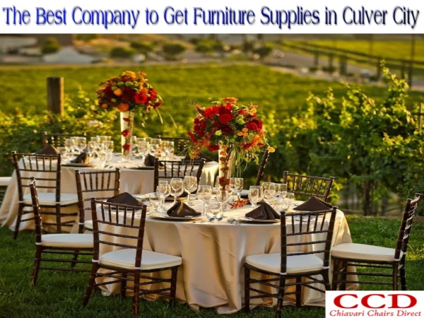 The Best Company to Get Furniture Supplies in Culver City