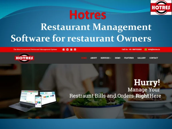 Hotres Restaurant POS Software