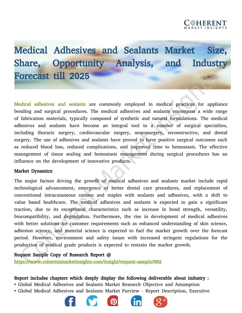 medical adhesives and sealants market size