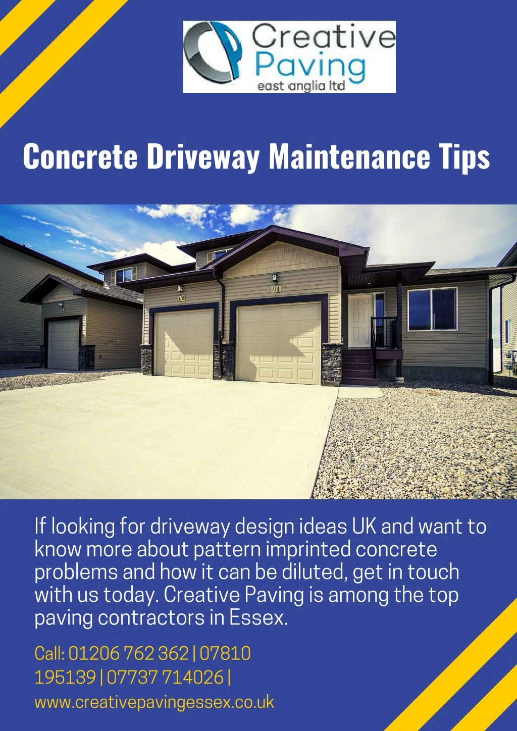 concrete driveway maintenance tips