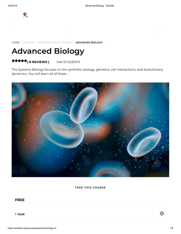 Advanced Biology 2 - Edukite