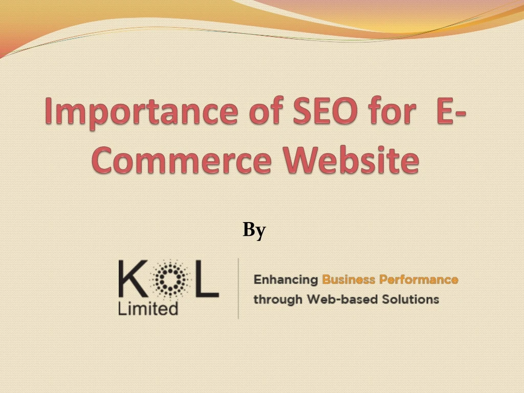 importance of seo for e commerce website