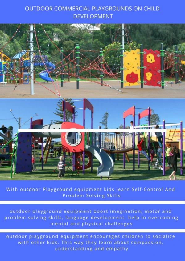 Commercial playground for child development