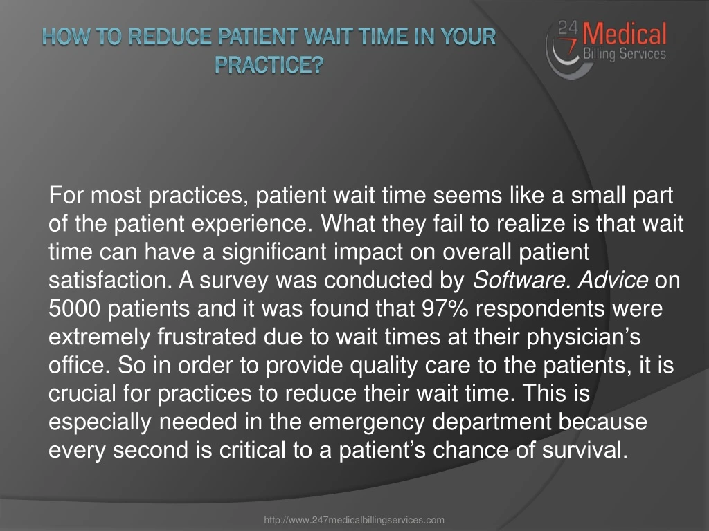 how to reduce patient wait time in your practice