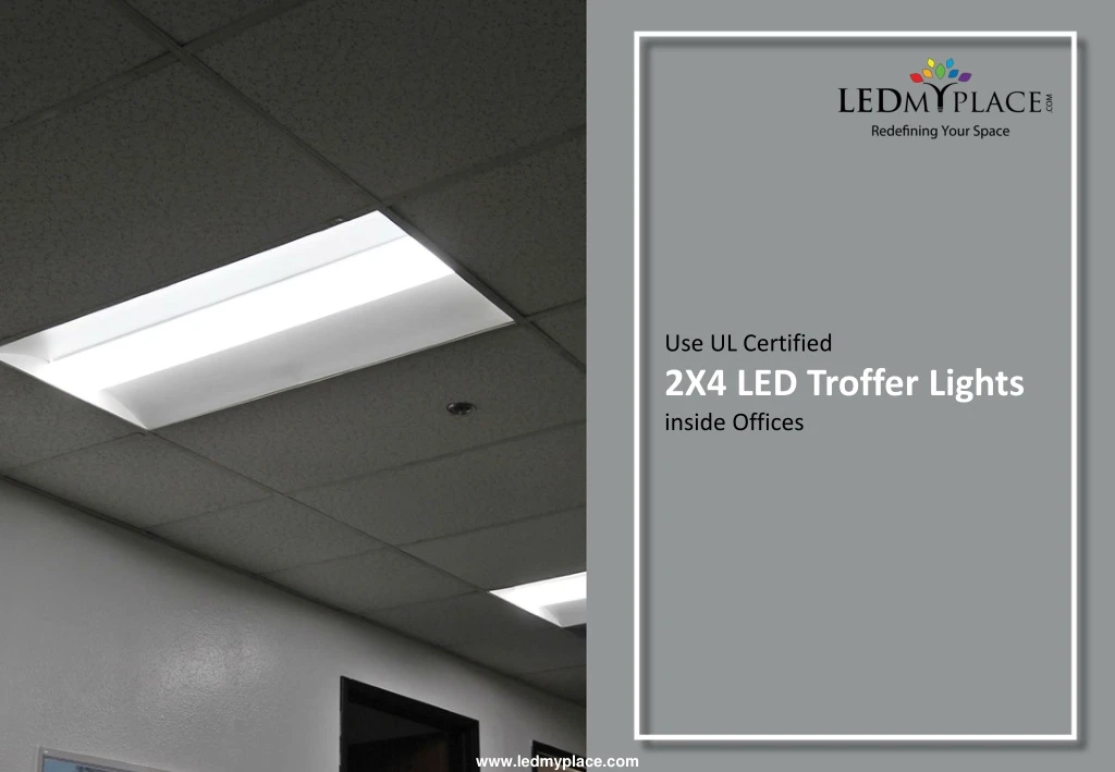 use ul certified 2x4 led troffer l ights inside