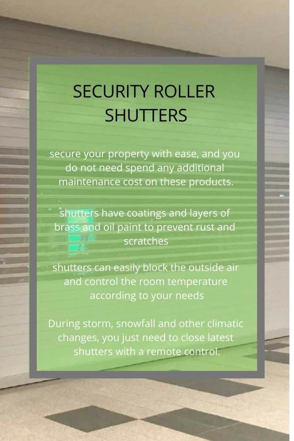 Security roller shutter