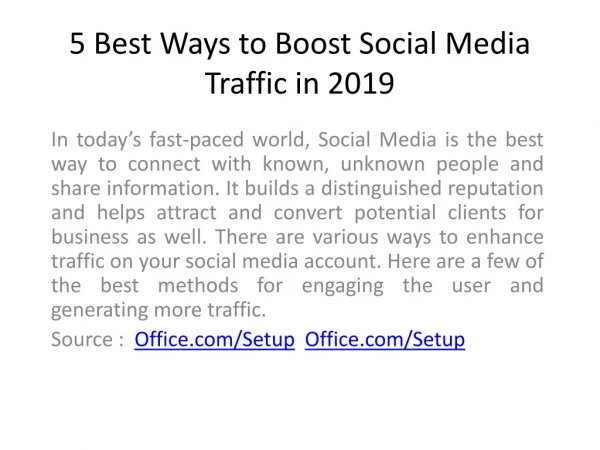 5 Best Ways to Boost Social Media Traffic