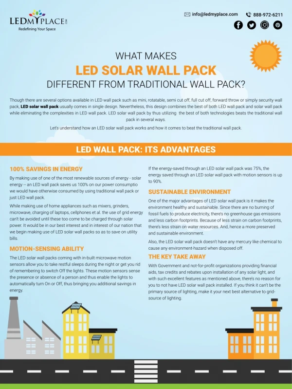 What Makes LED Solar Wall Pack Different From Traditional Wall Pack?