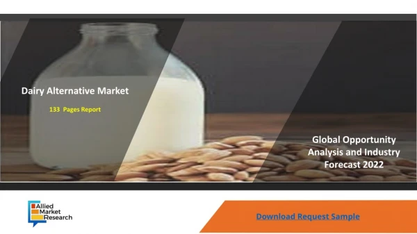 Dairy Alternative Market Analysis, Growth Factors, Trends and Forecast to 2022