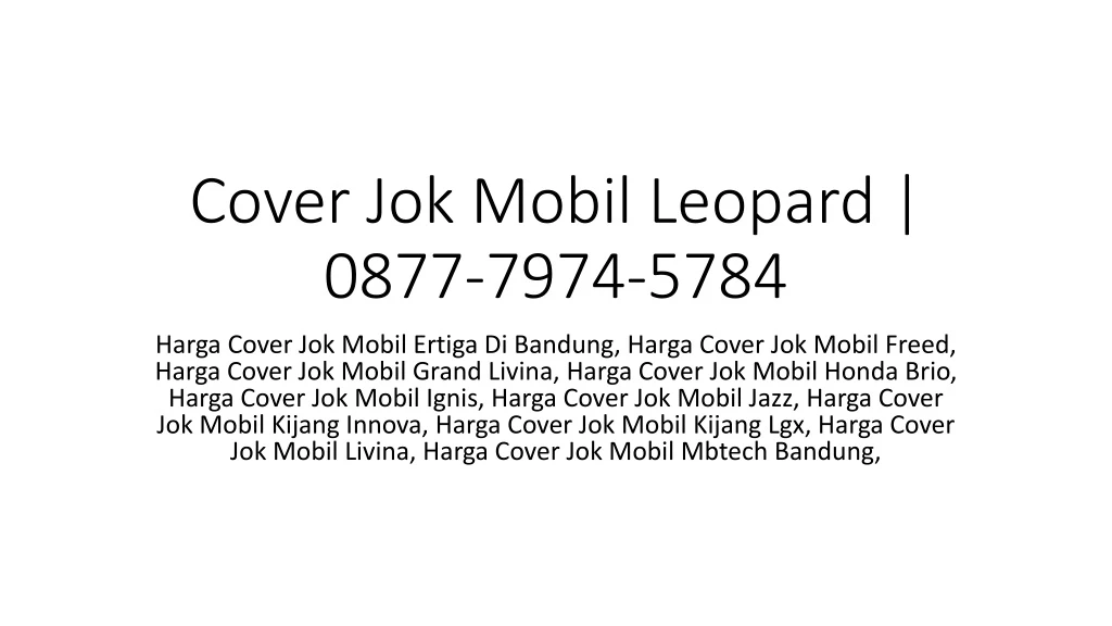 cover jok mobil leopard 0877 7974 5784