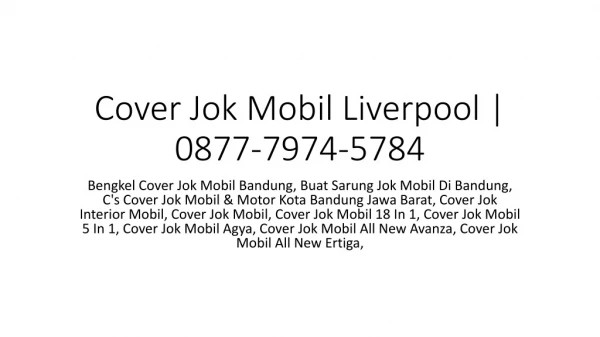 Cover Jok Mobil Liverpool | 0877-7974-5784