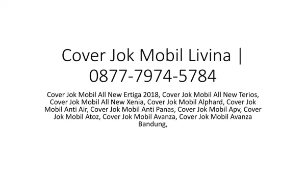 Cover Jok Mobil Livina | 0877-7974-5784