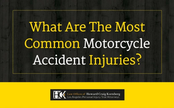 What are the Most Common Motorcycle Accident Injuries?