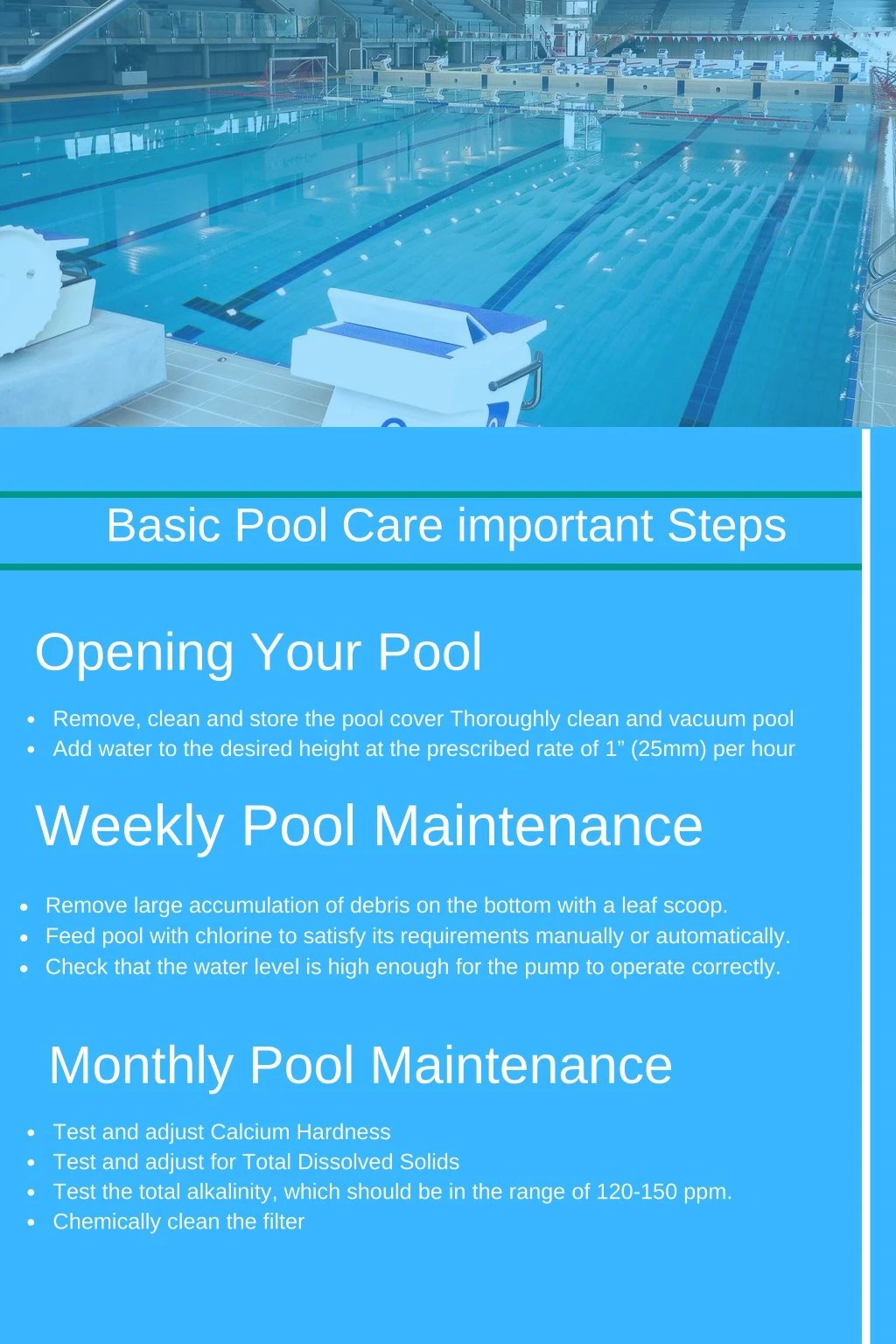 basic pool care important steps