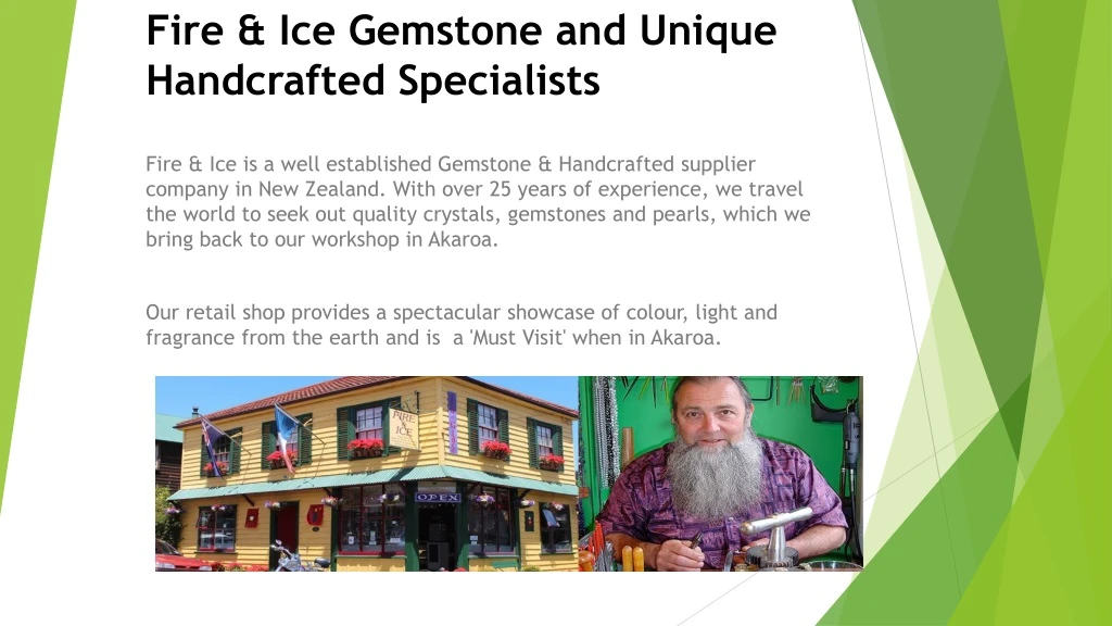 fire ice gemstone and unique handcrafted specialists
