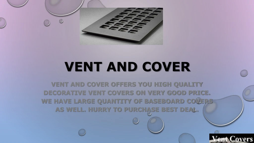vent and cover