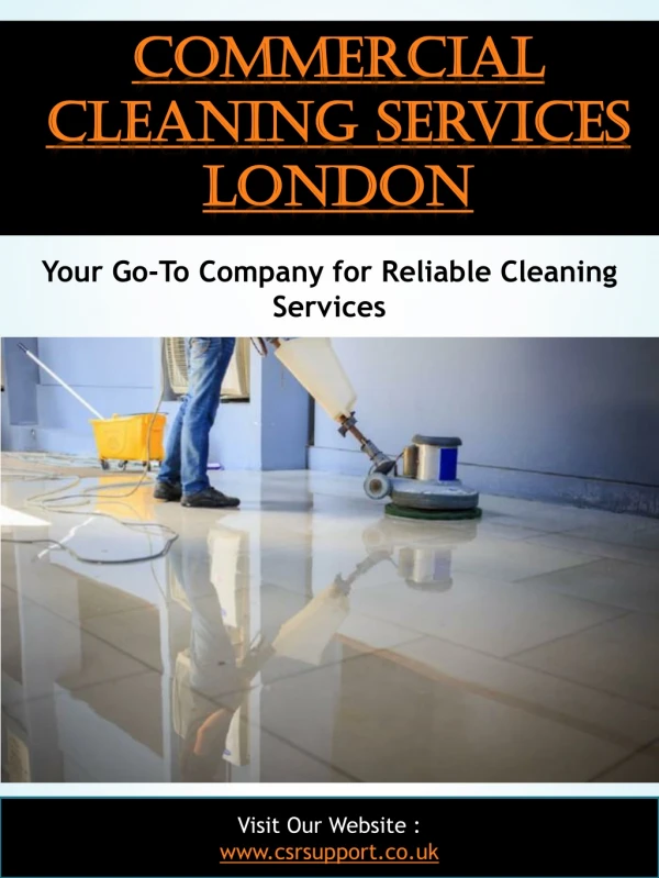 Commercial Cleaning Services London