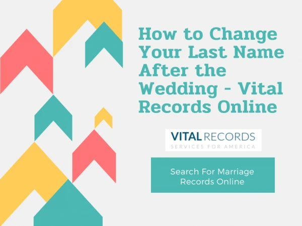 How to Change Your Last Name After the Wedding - Vital Records Online