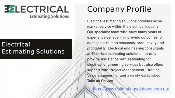 Electrical Estimating Solutions