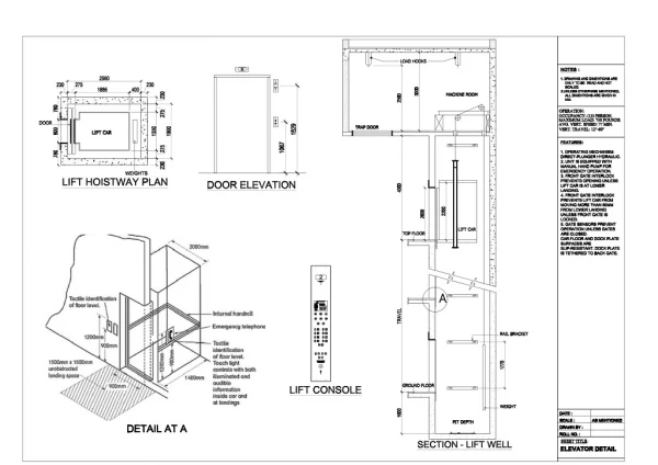 Construction Details of Lift Elevator