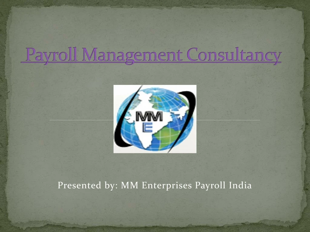 payroll management consultancy
