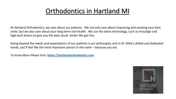 Orthodontist in Hartland MI