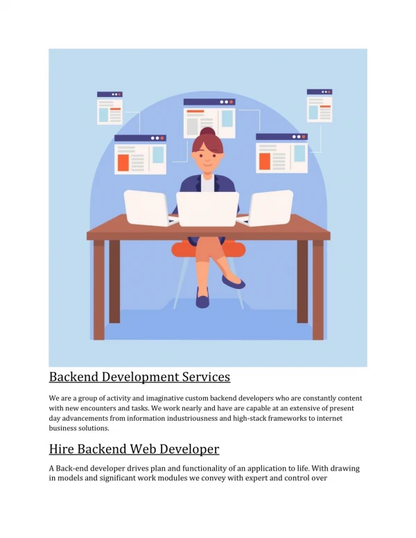 backend development services