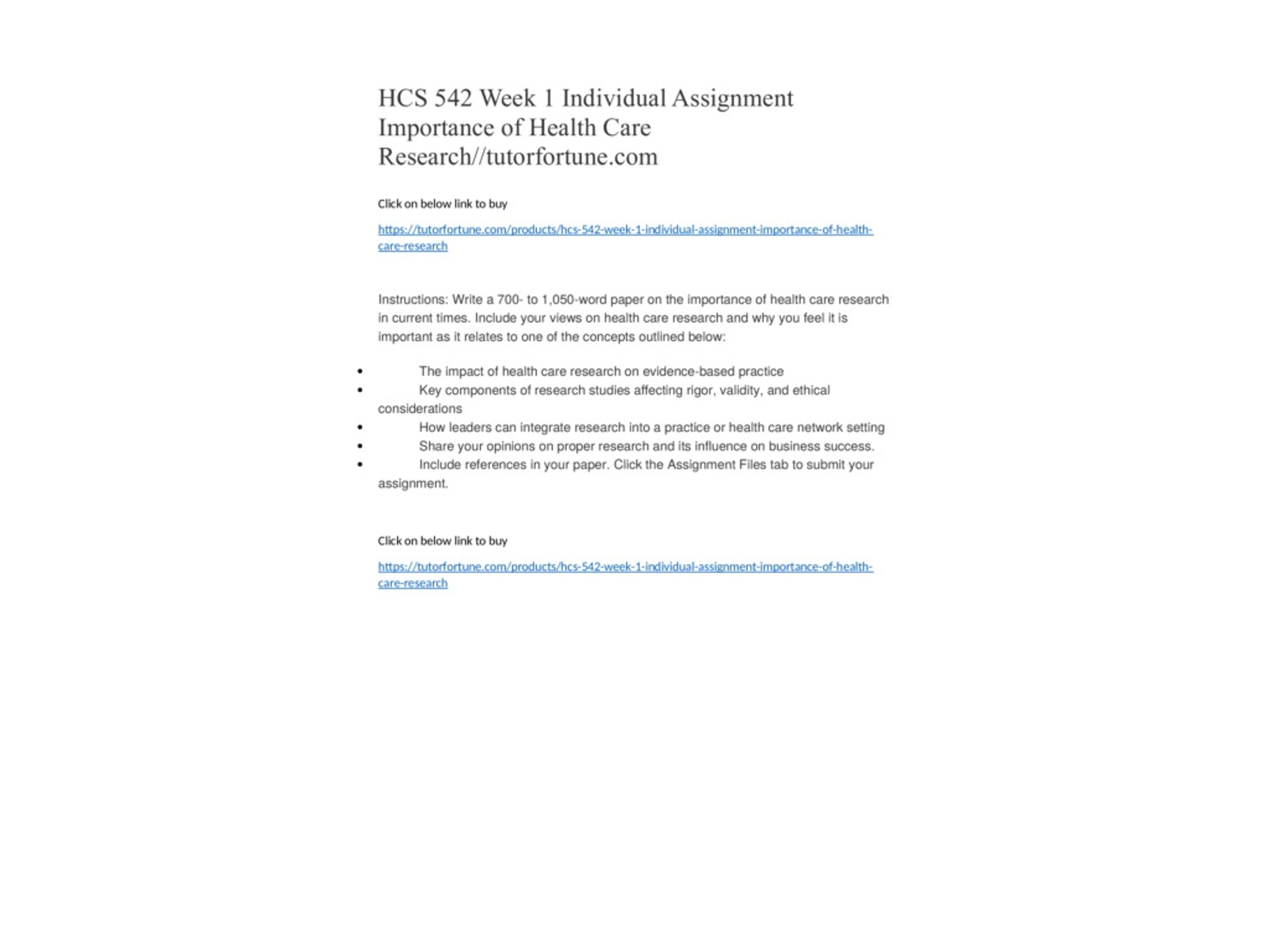 PPT - HCS 542 Week 1 Individual Assignment Importance of Health Care ...