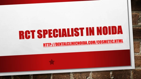 RCT Specialist in Noida