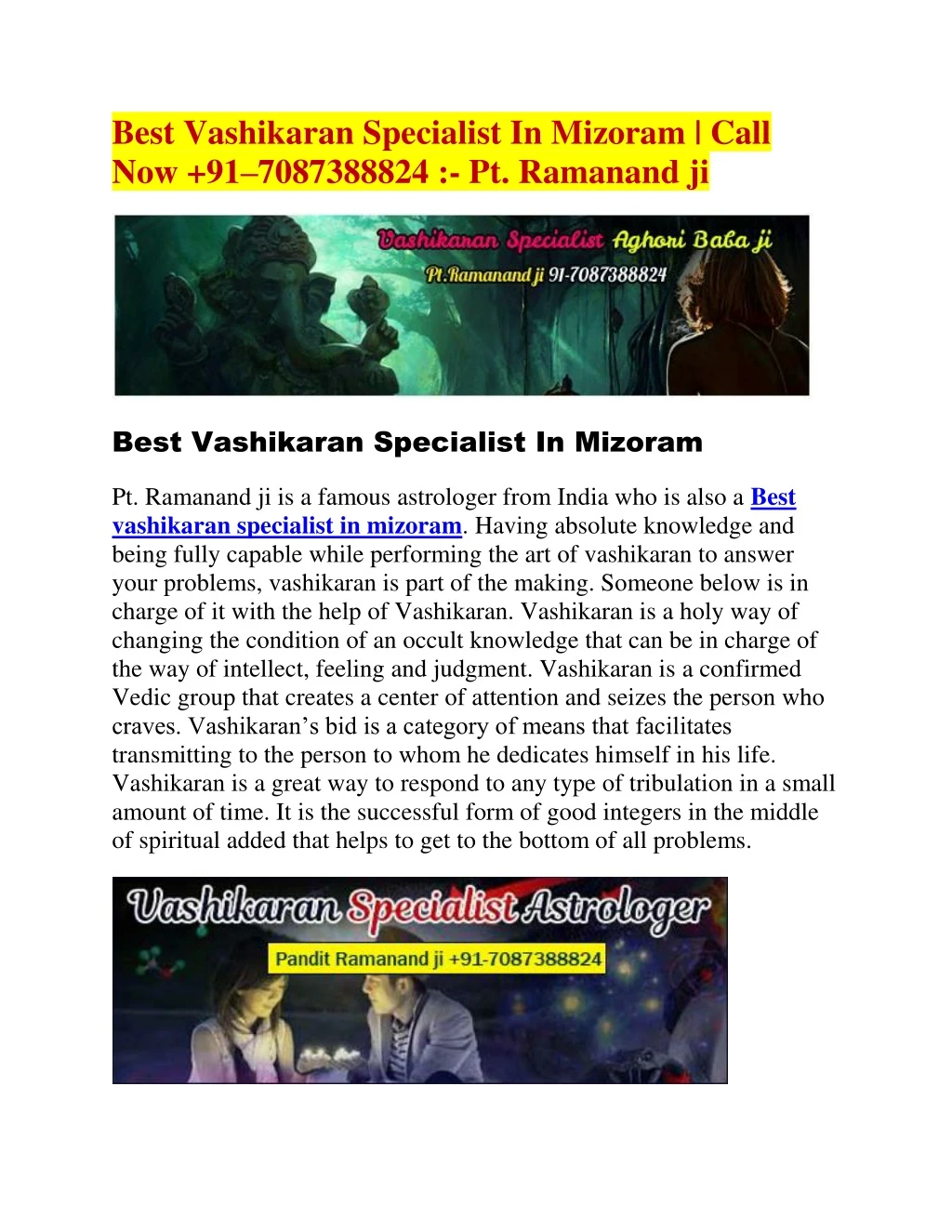best vashikaran specialist in mizoram call
