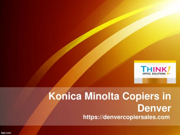 Konica Minolta Copiers in Denver - Denvercopiersales.com