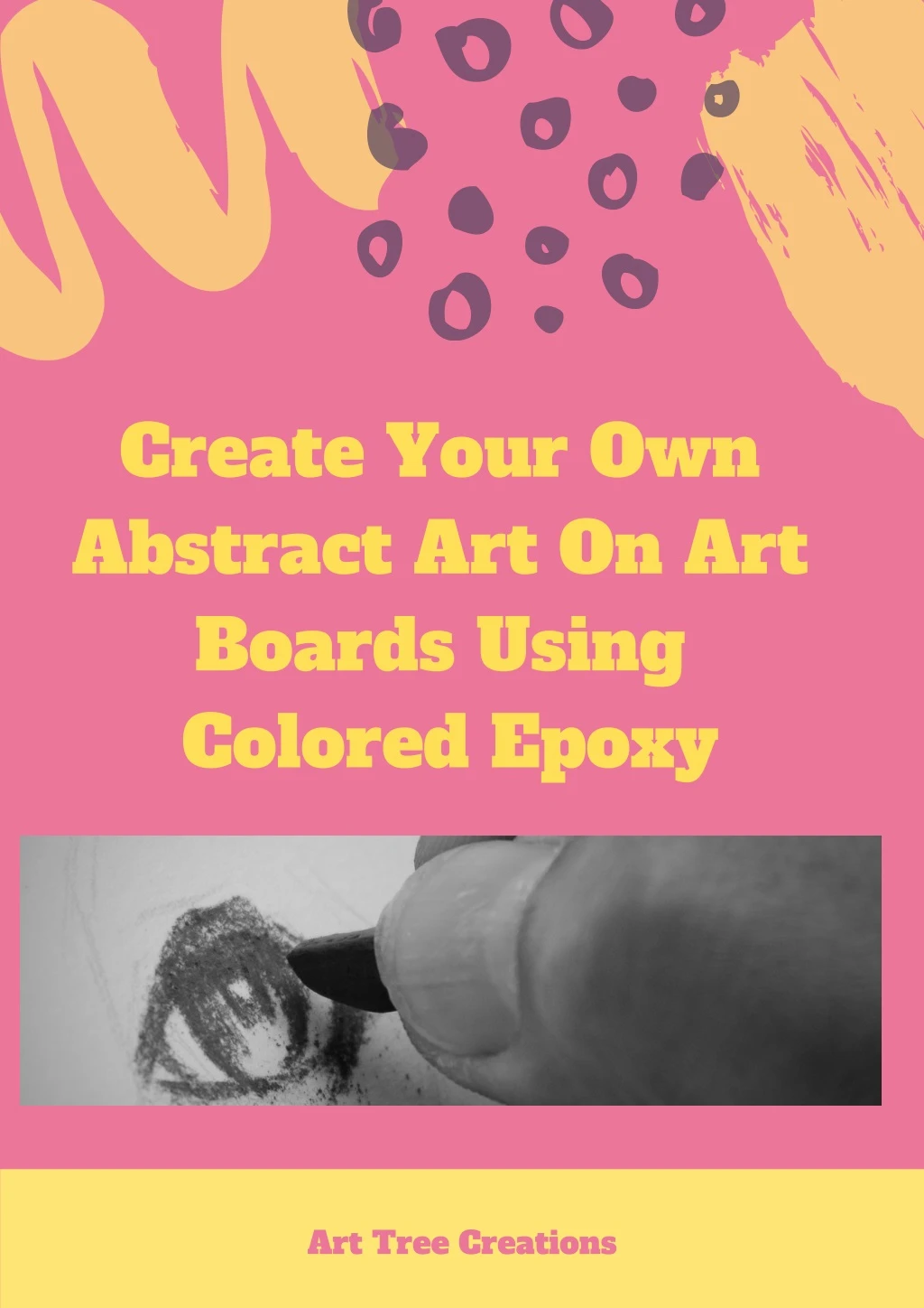 create your own abstract art on art boards using